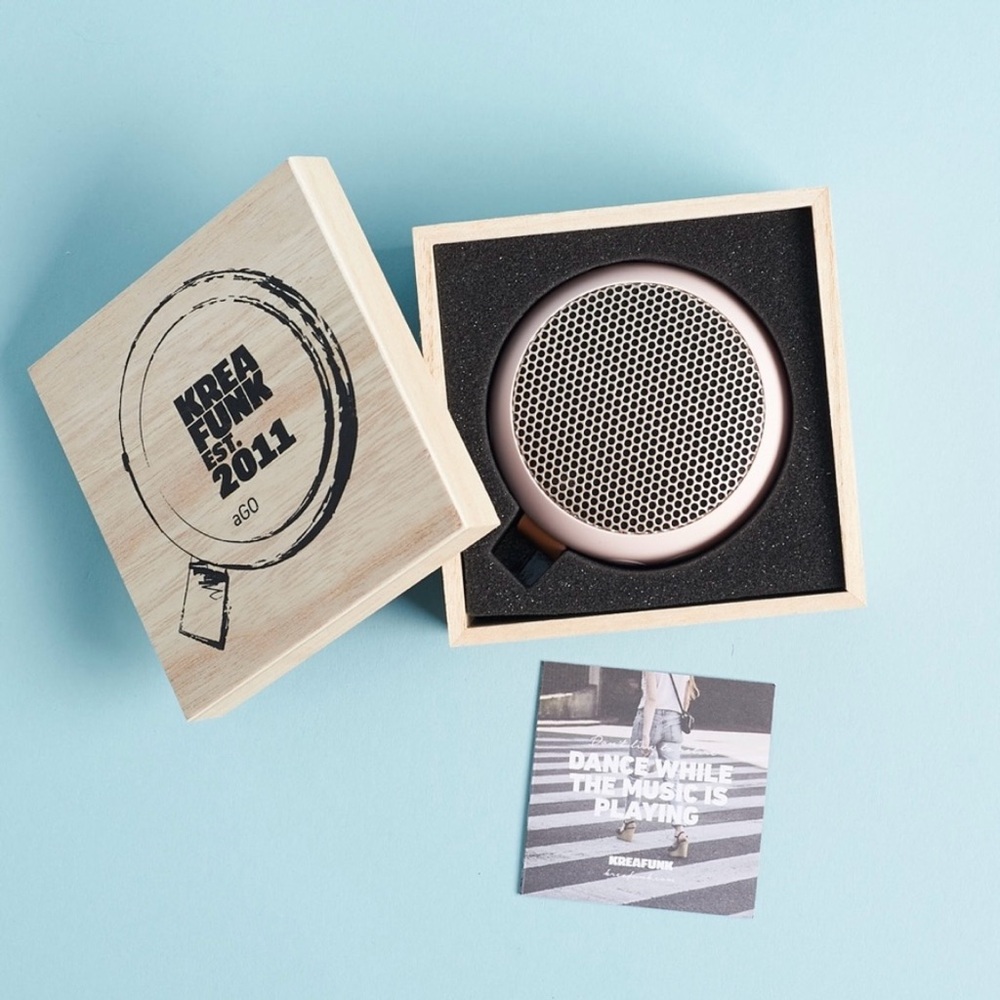 Kreafunk for Free People aGo Portable Speaker in Dusty Pink - Picture 3 of 13